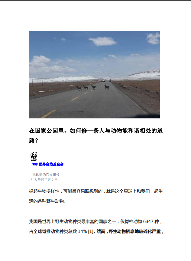 在国家公园里，如何修一条人与动物能和谐相处的道路？